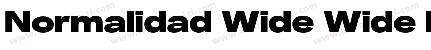Normalidad Wide Wide Black字体转换